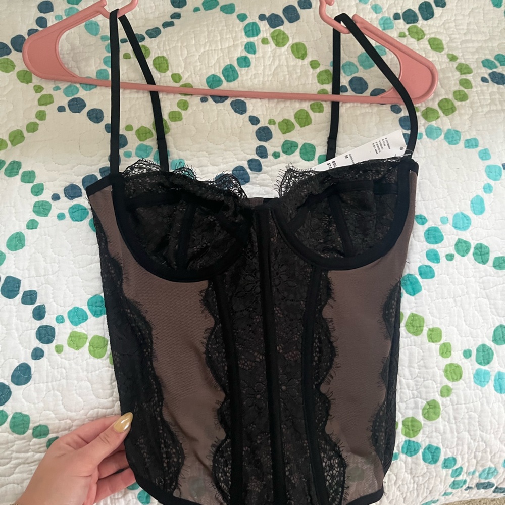 Urban Outfitters Corset Black